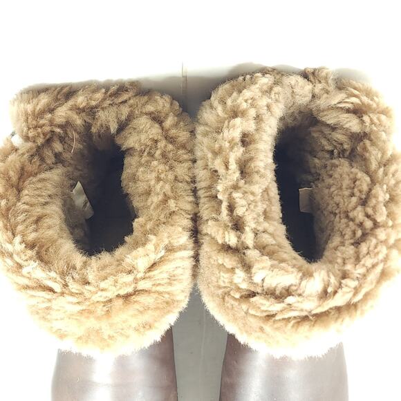 Dansko Women's Stormy EU38 US 7-7.5 Brown Leather Shearling Lined Winter Boots - Picture 12 of 16